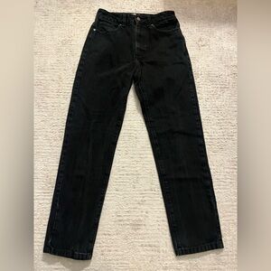 Need Denim Black High Rise Straight Jeans